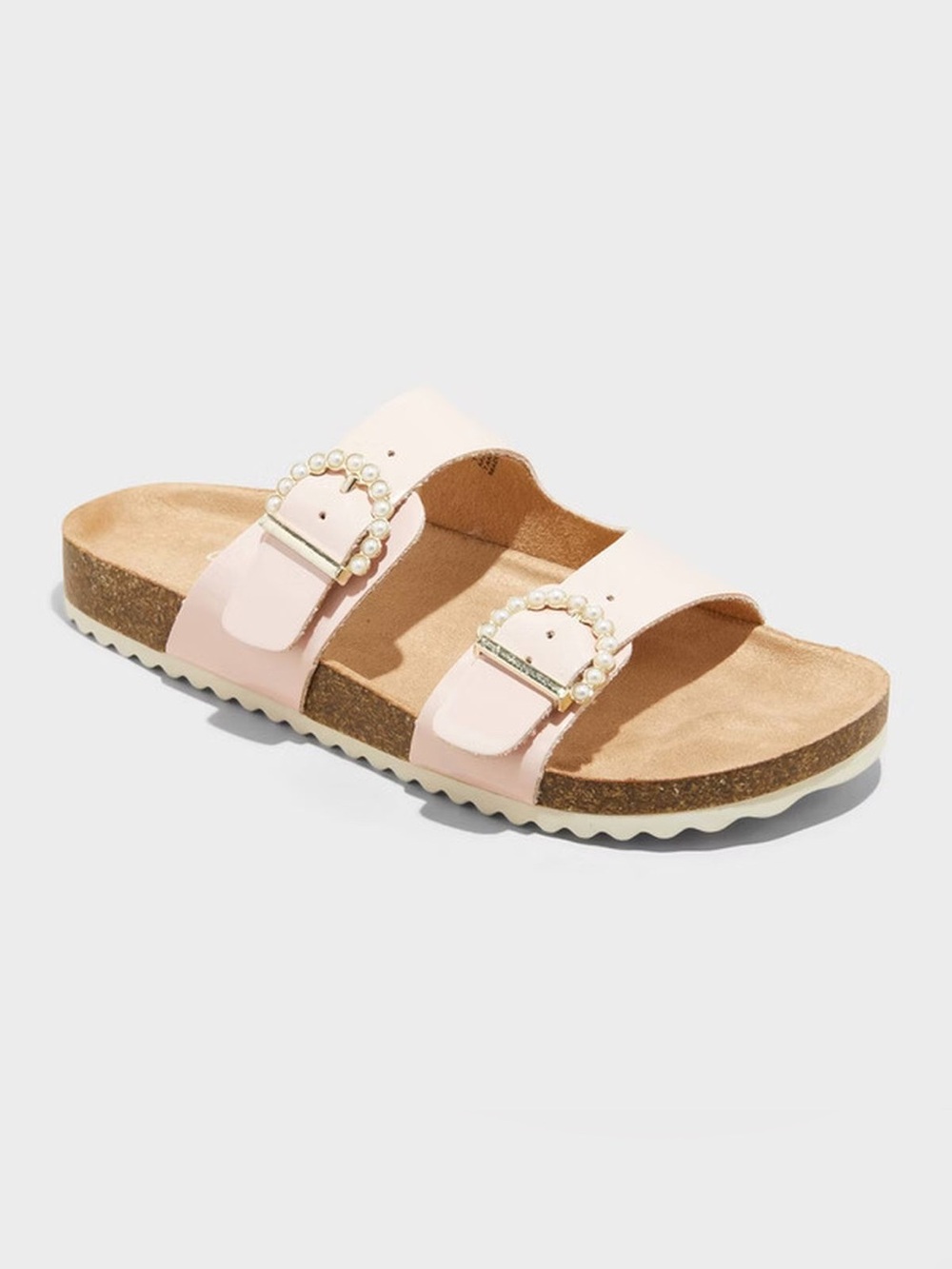 Cat and Jack Kids' Drew Footbed Sandals Pink, Size 3